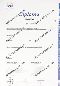 Beveiliging diploma voorbeeld